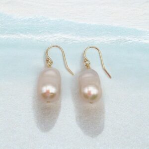 White Baroque Pearl Dangle ED1214