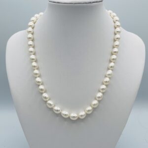 Single Strand White Pearl Necklace N2337