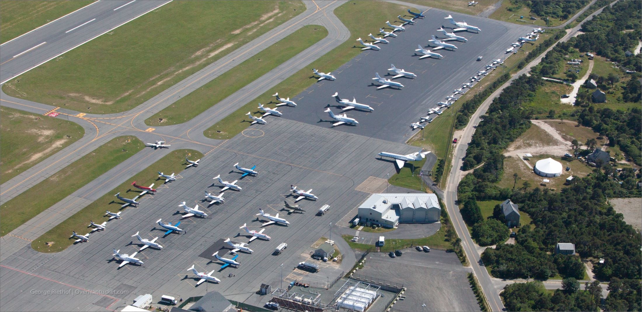 Arial View of Nantucket Nantucket Memorial Airport