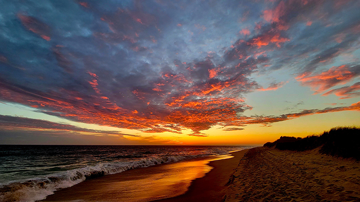 Nantucket Sunset on the Beach